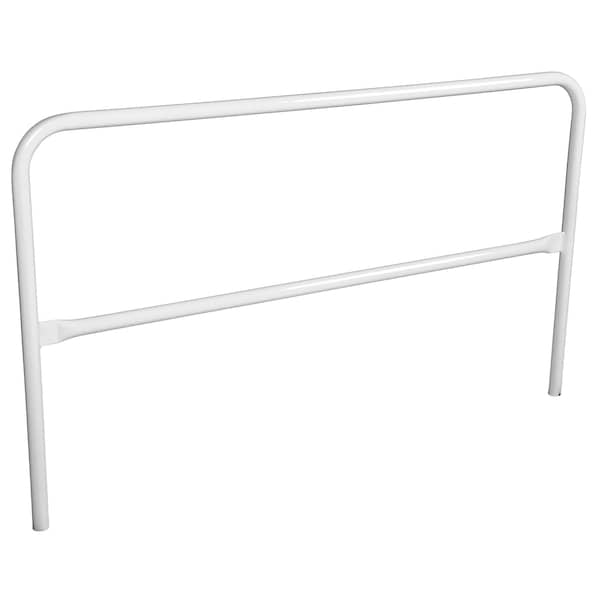 STEEL PIPE SAFETY RAILING 72 IN LENGTH WHITE